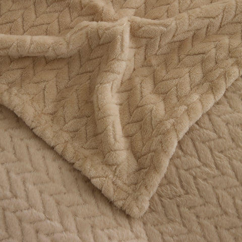 Karaca Leaves, Couverture, 150x200cm, Écru - Image 4
