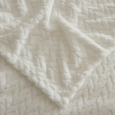 Karaca Leaves, Couverture, Double, Blanc - Image 5