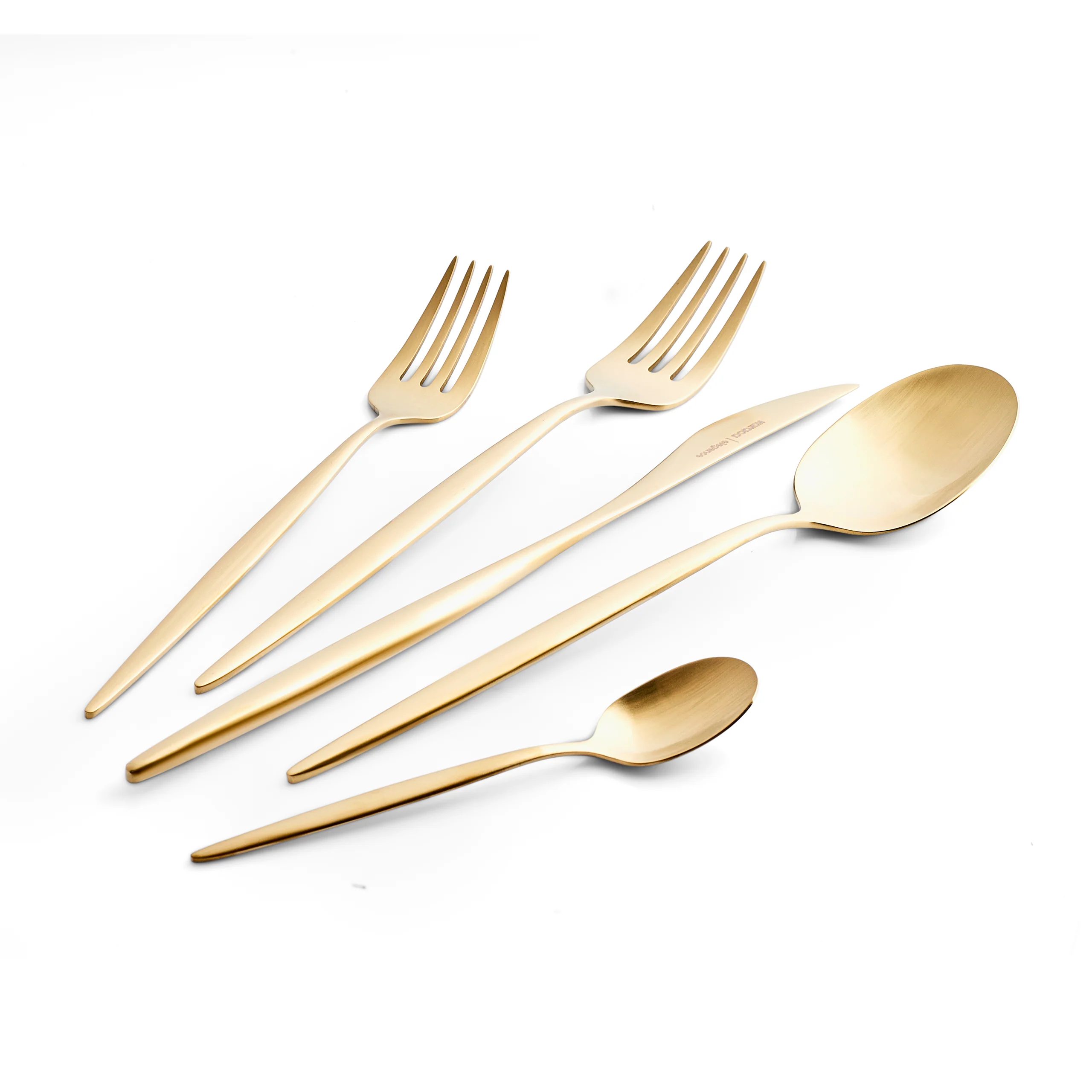 Karaca Lizbon Or Mat Coffret de Couverts 30 Pièces pour 6 Personnes - Image 2