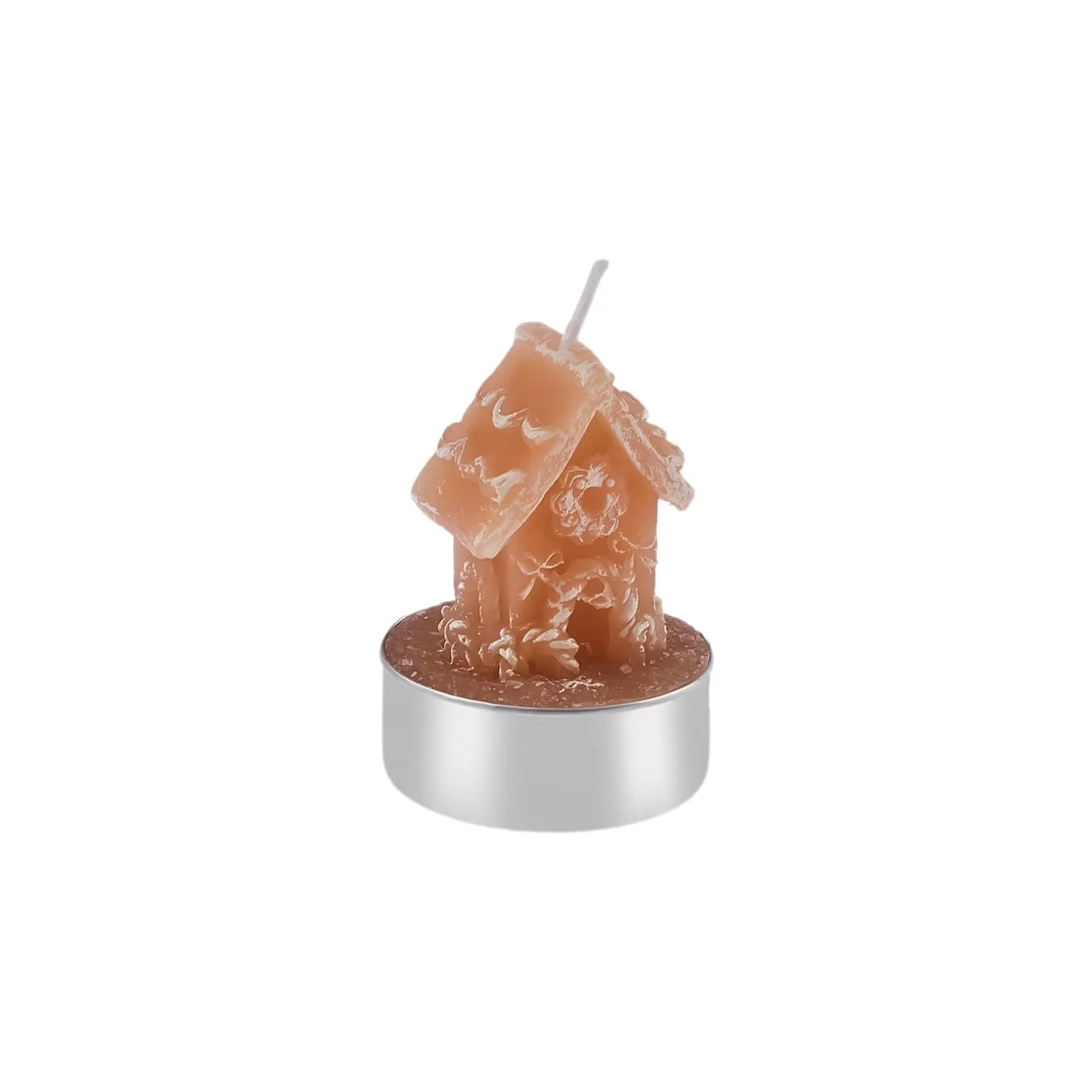Karaca New Year Maison en Pain d'Épice Bougie 3 Pièces, 18 cm x 5 cm x 6 cm, Marron - Image 3