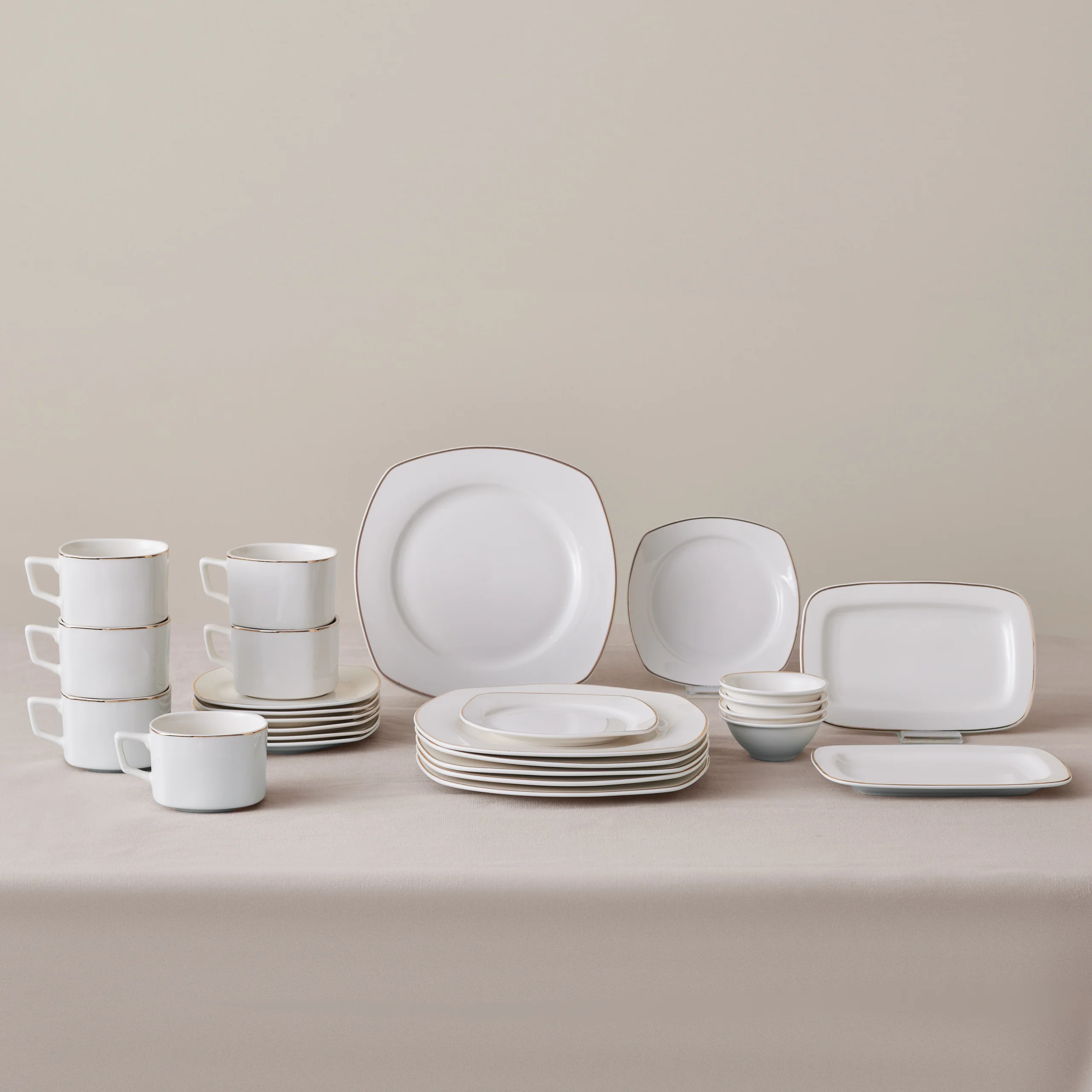 Karaca Padoca Gold Ensemble De Petit-déjeuner 26 Pièces Pour 6 Personnes - Image 2