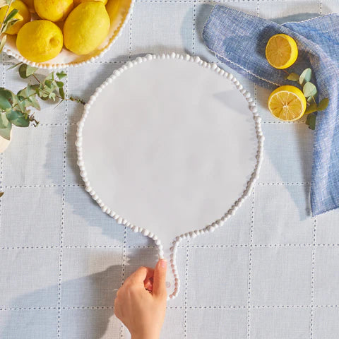Karaca Perla – Plateau à fromage rond en mélamine 42 cm, blanc - Image 2