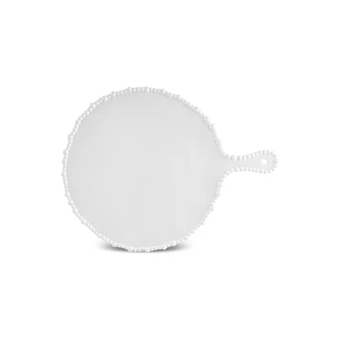 Karaca Perla – Plateau à fromage rond en mélamine 42 cm, blanc - Image 4