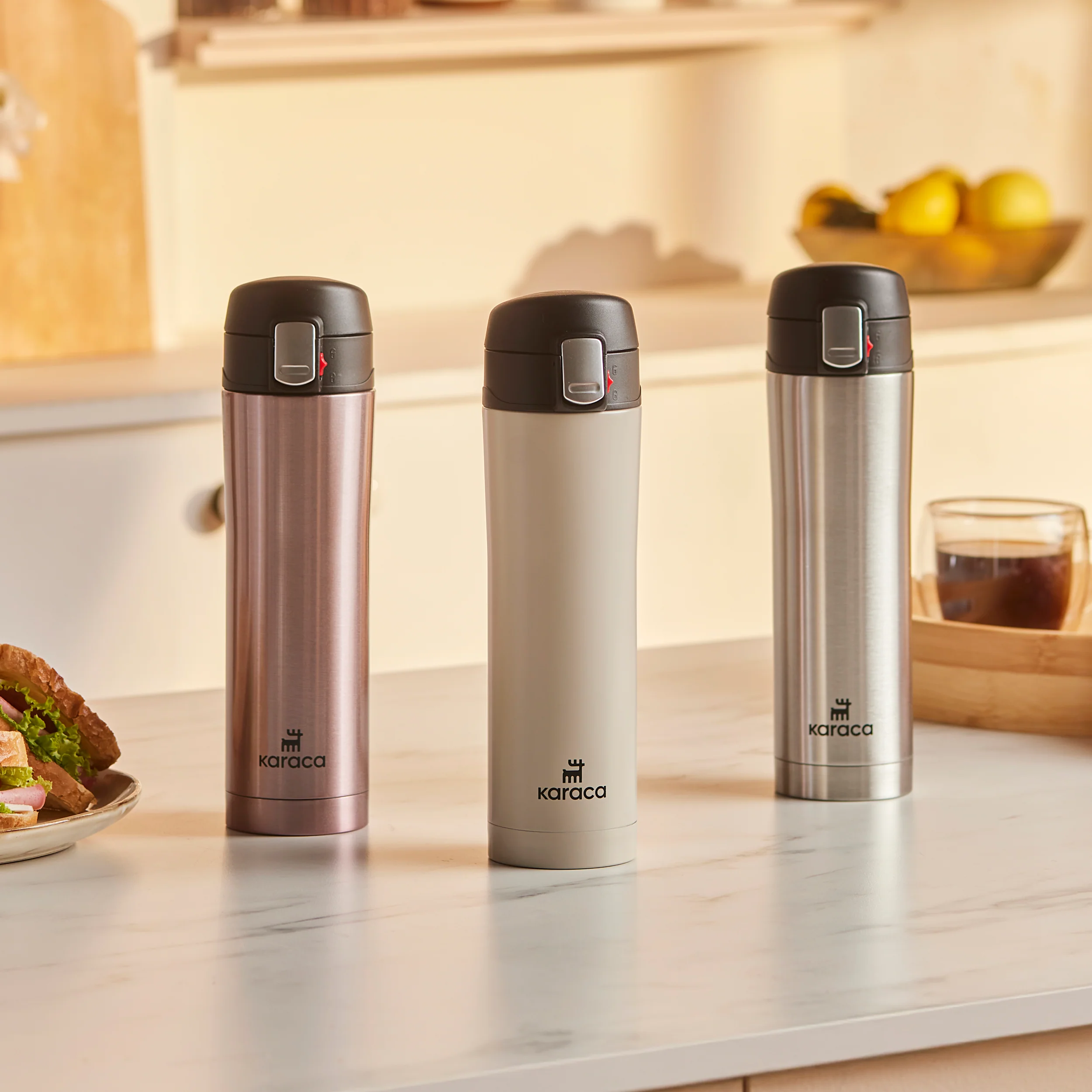 Karaca Pluton, Thermos, 450ML, Rose - Image 5