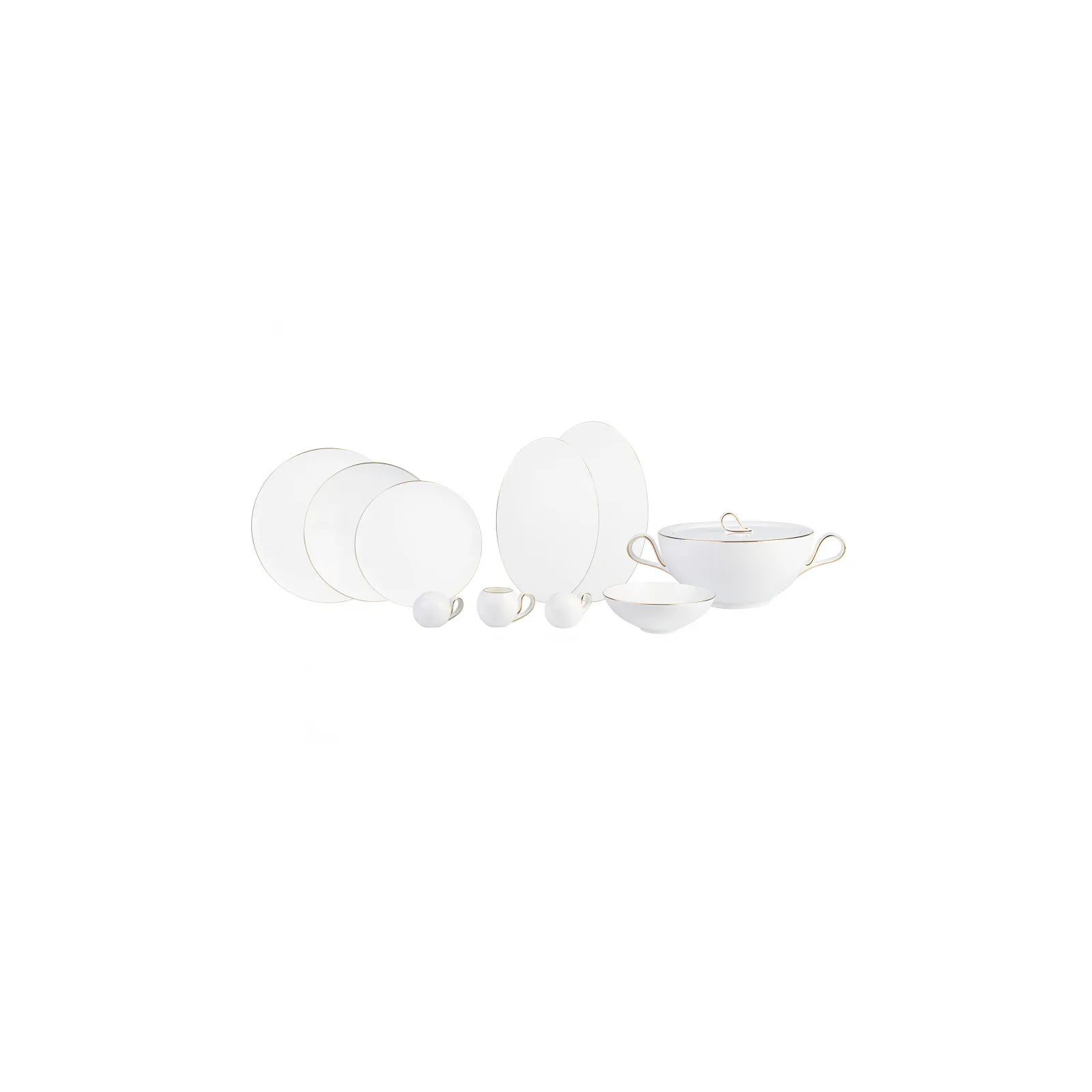 Karaca Red Carpet Collection Service de table Fine Pearl Extra Chanak pour 12 personnes, 62 pièces, doré - Image 16