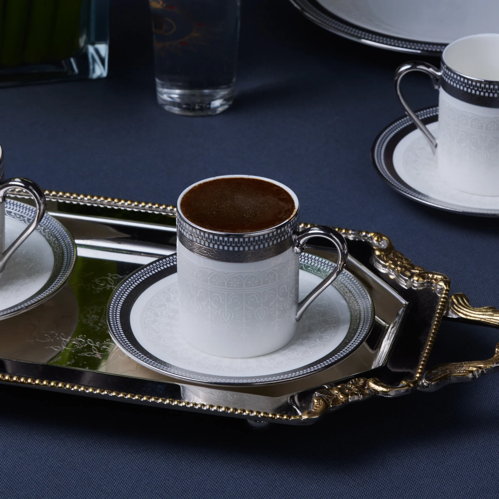 Ensemble de Tasses à Café Karaca Royal Bone Kate pour 6 Personnes, 90 ml - Image 3