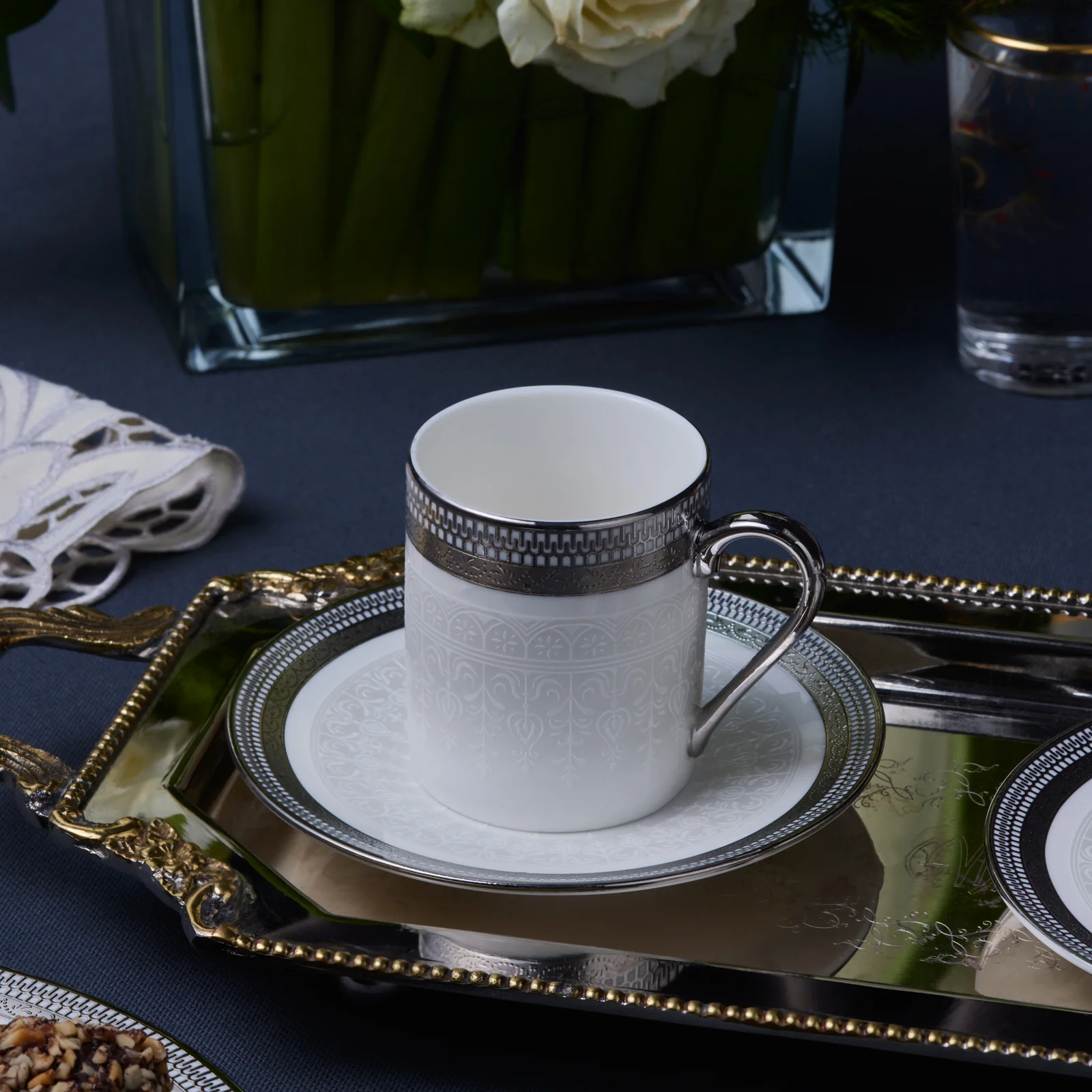 Ensemble de Tasses à Café Karaca Royal Bone Kate pour 6 Personnes, 90 ml - Image 4