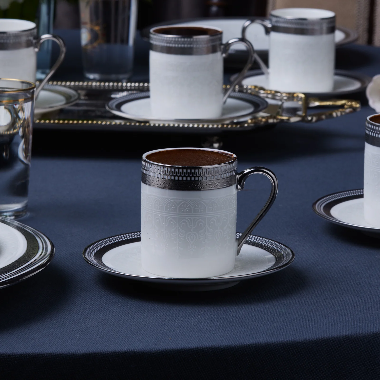 Ensemble de Tasses à Café Karaca Royal Bone Kate pour 6 Personnes, 90 ml - Image 5