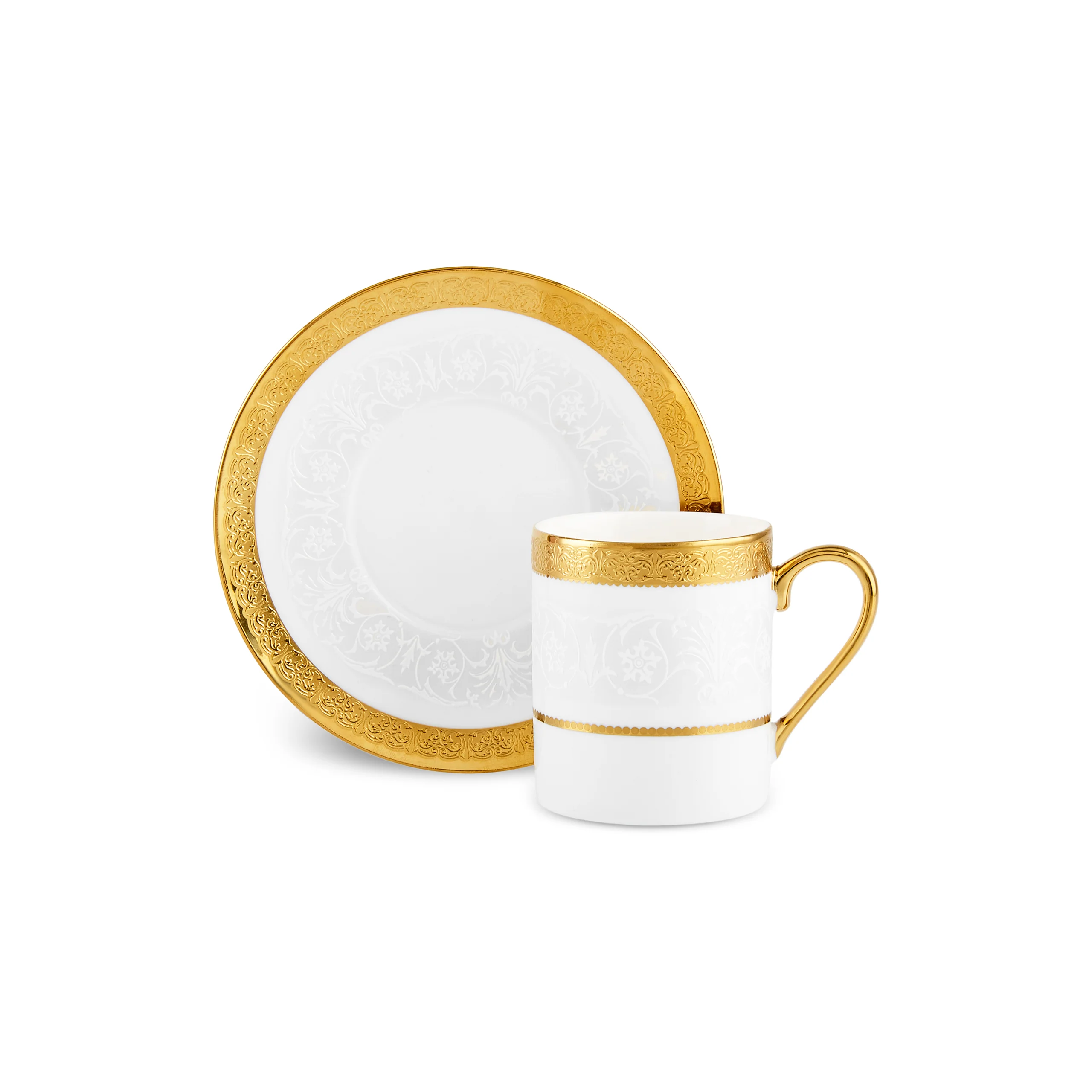 Ensemble de Tasses à Café Karaca Royal Bone Victoria pour 6 Personnes, 90 ml - Image 3