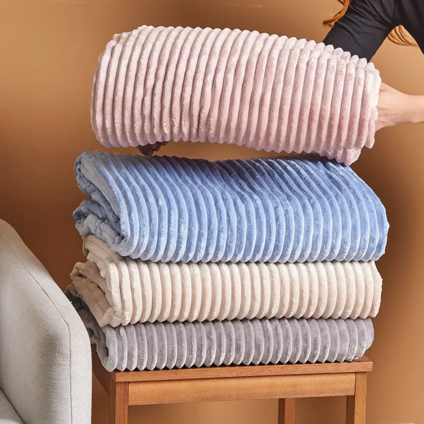 Karaca Ruby Stripe, Couverture TV Wellsoft, Rose - Image 6