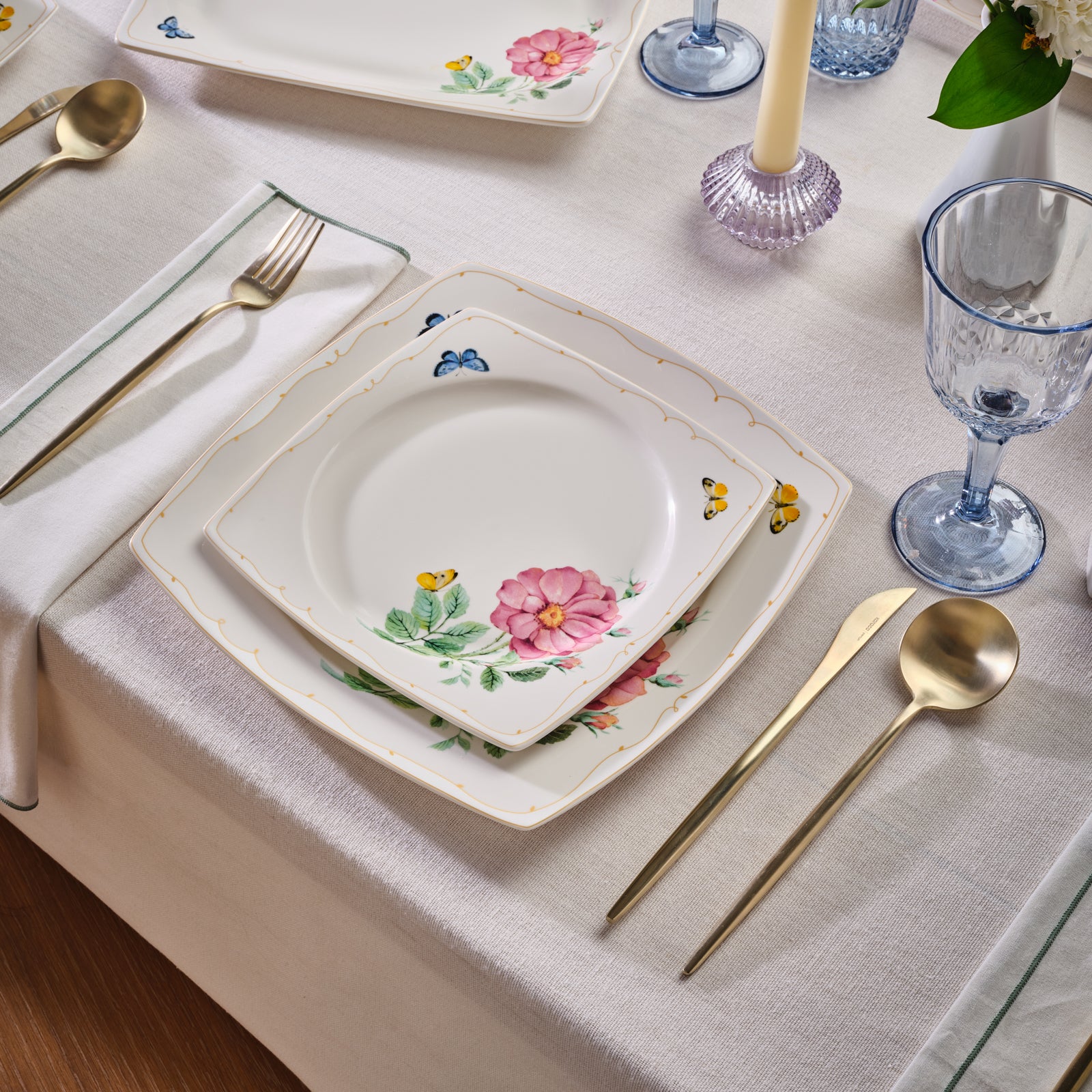Service de table Karaca Square Bone Velora 53 pièces pour 12 personnes - Image 3