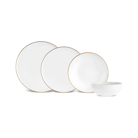 Service de Table Karaca Stream Bone Meridian, 24 Pièces, pour 6 Personnes, Doré - Image 10