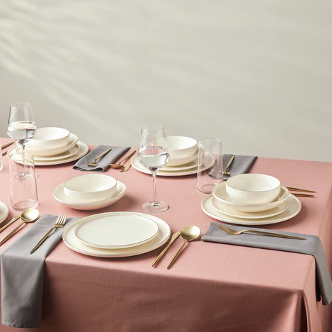 Service de Table Karaca Stream Bone Meridian, 24 Pièces, pour 6 Personnes, Doré - Image 2