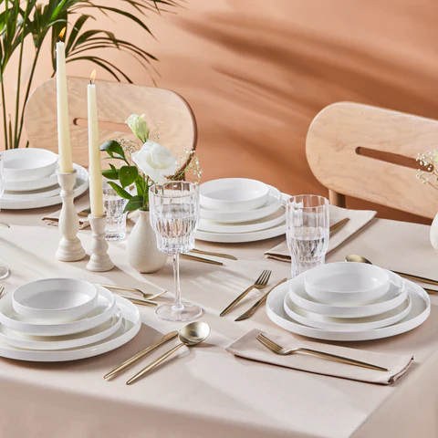 Karaca Streamline New Saturn Service De Table Blanc 24 Pièces, 6 Personnes - Image 3