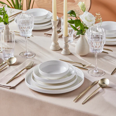Karaca Streamline New Saturn Service De Table Blanc 24 Pièces, 6 Personnes - Image 4