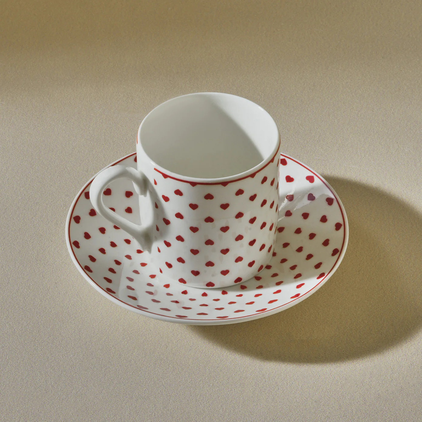 Karaca Sweet Love Coffee Cup Set for 2 Persons – 90 ml - Image 3