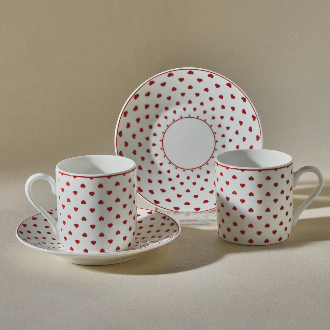 Karaca Sweet Love Coffee Cup Set for 2 Persons – 90 ml - Image 7