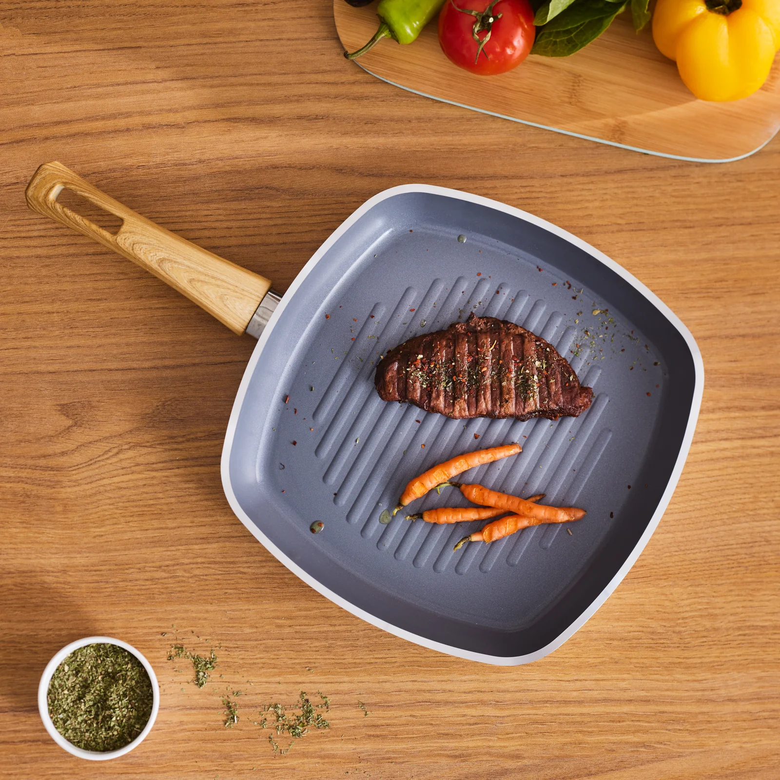 Karaca Swiss Crystal 28 cm Poêle à Griller, Créme - Image 3