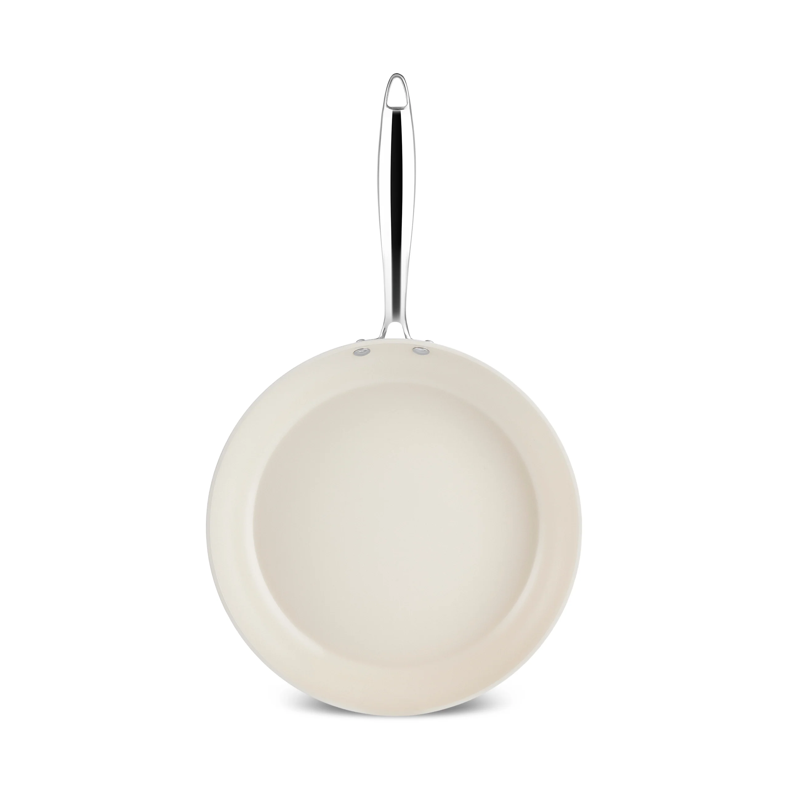 Karaca Swiss Crystal Almond Cream – Poêle avec poignée en acier inoxydable 30 cm - Image 3
