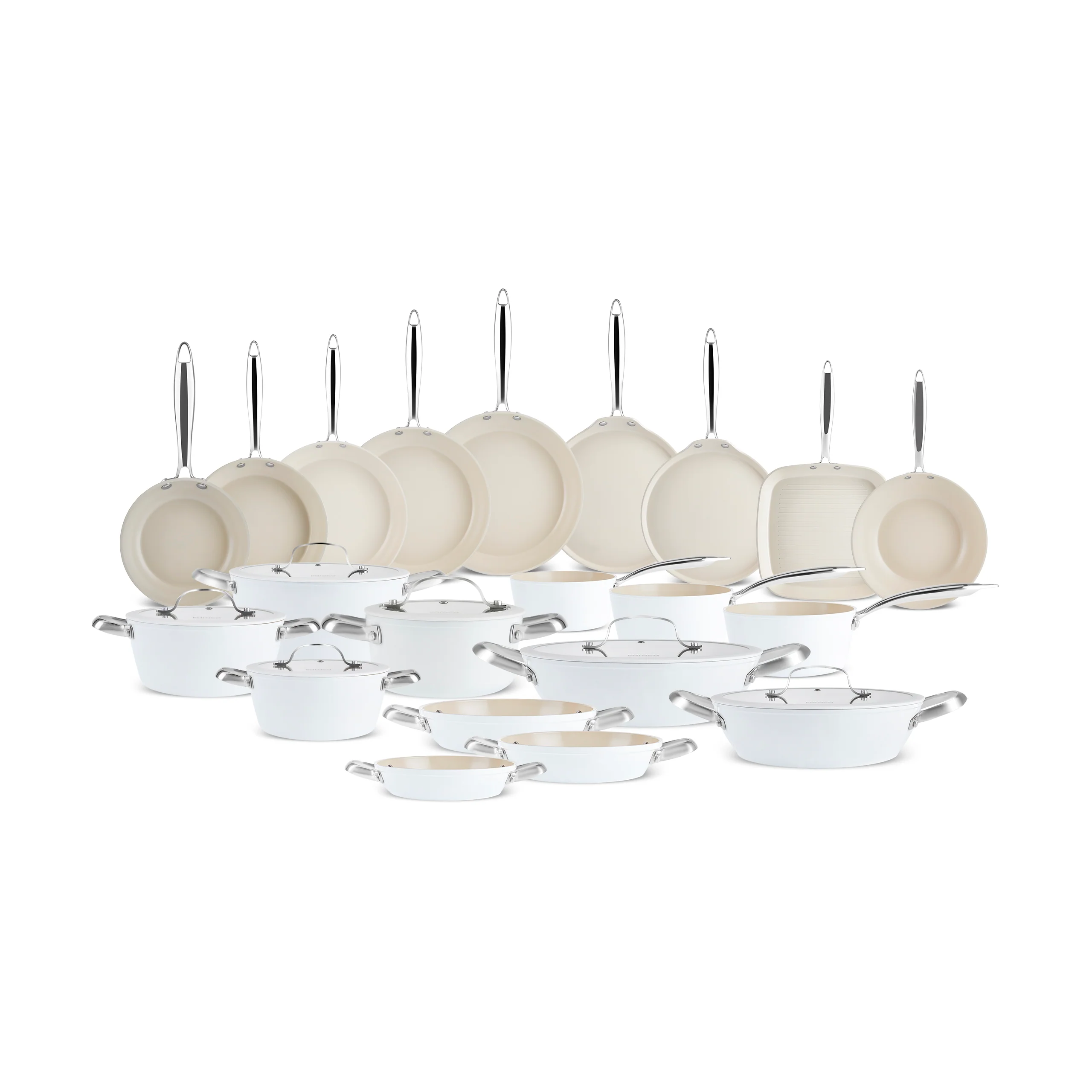 Karaca Swiss Crystal Almond Cream, Gril avec Poignée, 28cm - Image 5