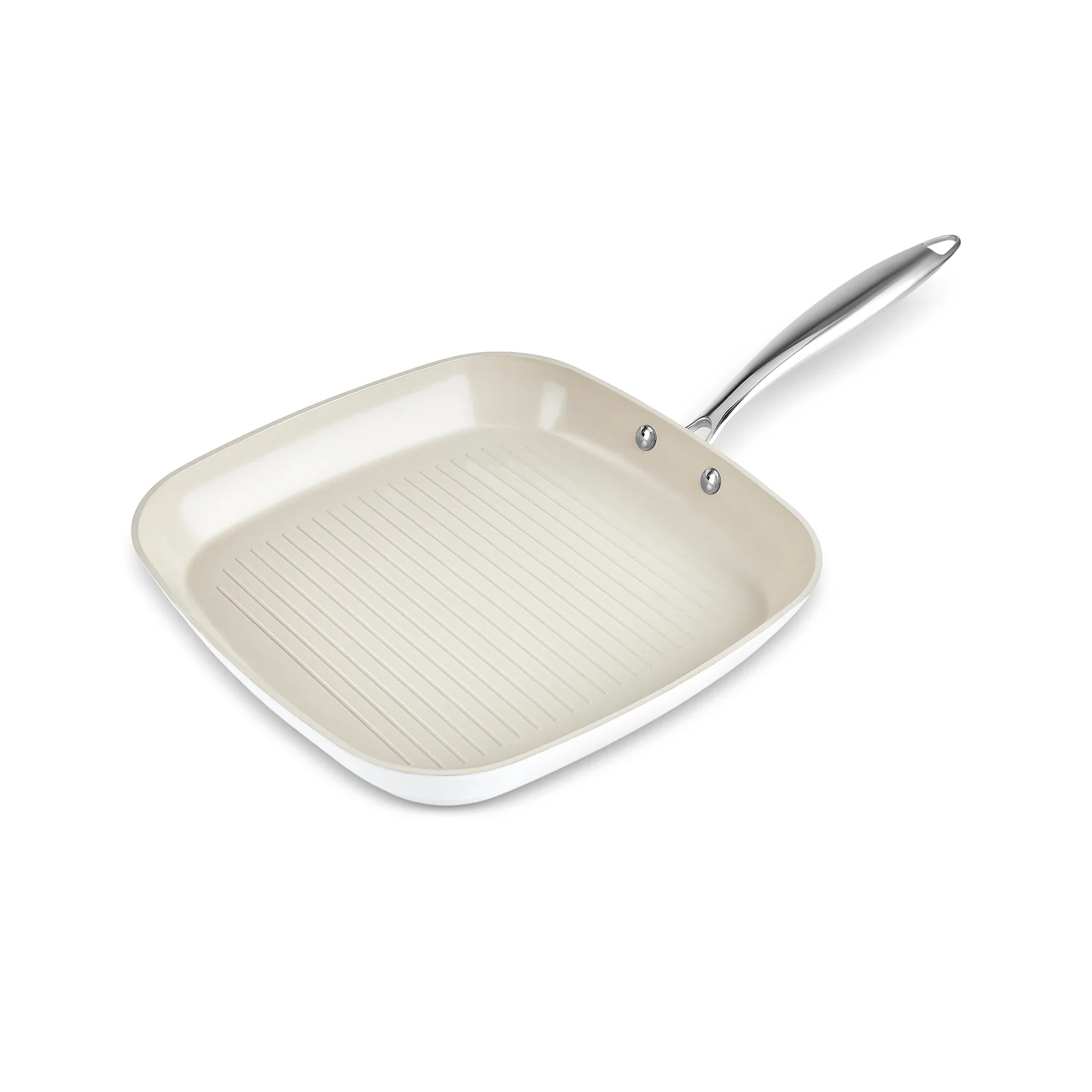 Karaca Swiss Crystal Almond Cream, Gril avec Poignée, 28cm - Image 7