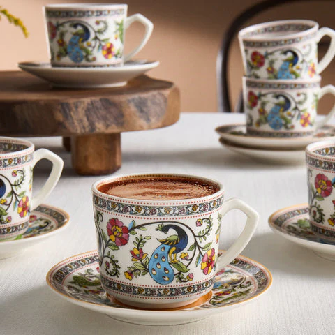 Karaca Yasemen pour 6 personnes Tasse à café, 80 ml - Image 6
