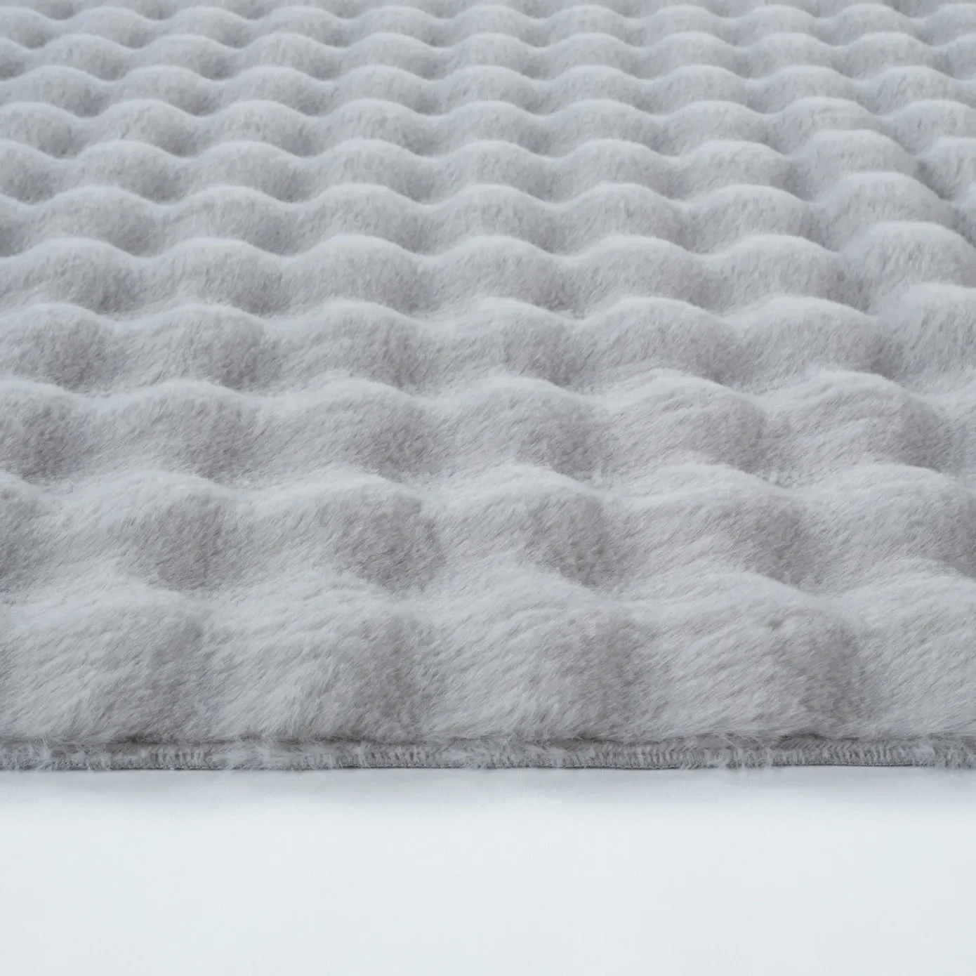Kaşmir Halı 7/24 Cosy Premium Bubble Gris clair 80x150 cm - Image 3