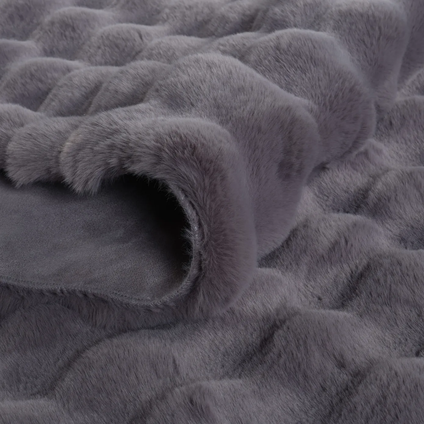 Kaşmir Halı 7/24 Cosy Premium Bubble Anthracite Ovale 80x150 cm - Image 4