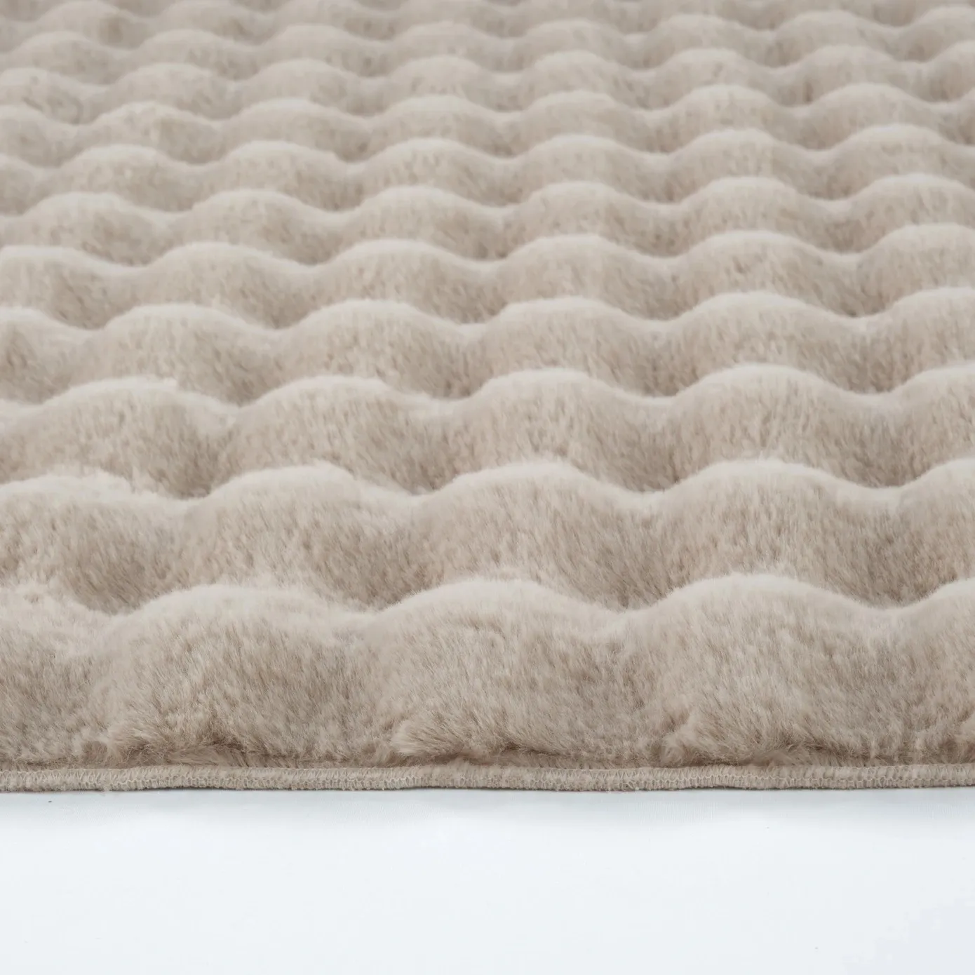 Kaşmir Halı 7/24 Cosy Premium Bubble Beige Ovale 80x150 cm - Image 3