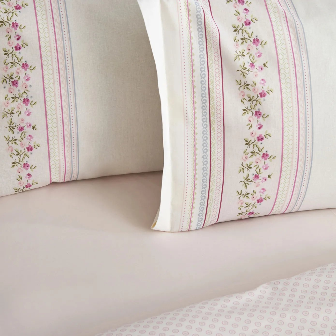 Karaca Home Glen Ensemble de housse de couette individuelle en coton rose - Image 4