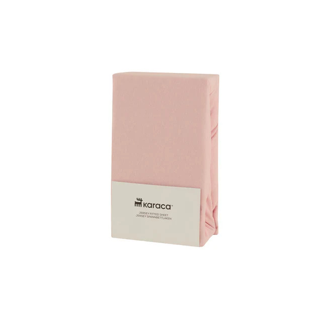 Housse de matelas Jersey Karaca Home, 100x200+30 cm, Rose Poudré