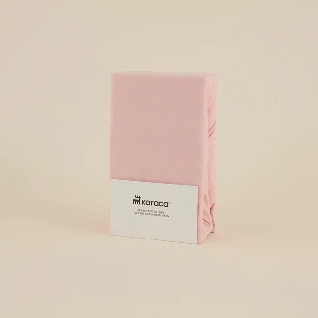 Drap-housse Jersey Karaca Home, 100x200+30 cm, Rose Pâle
