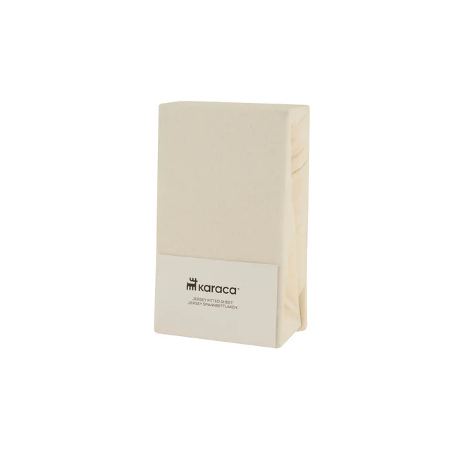 Housse de matelas Jersey Karaca Home, 100x200+30 cm, Crème - Image 2