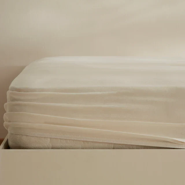 Housse de matelas Jersey Karaca Home, 100x200+30 cm, Crème - Image 3