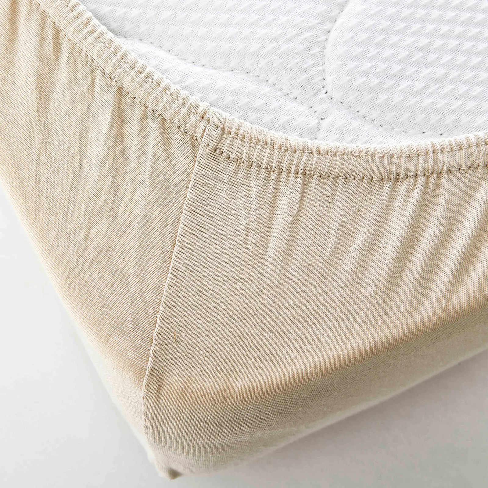 KH JERSEY FITTED SHEET BEIGE BABY D, BEJ - Image 3