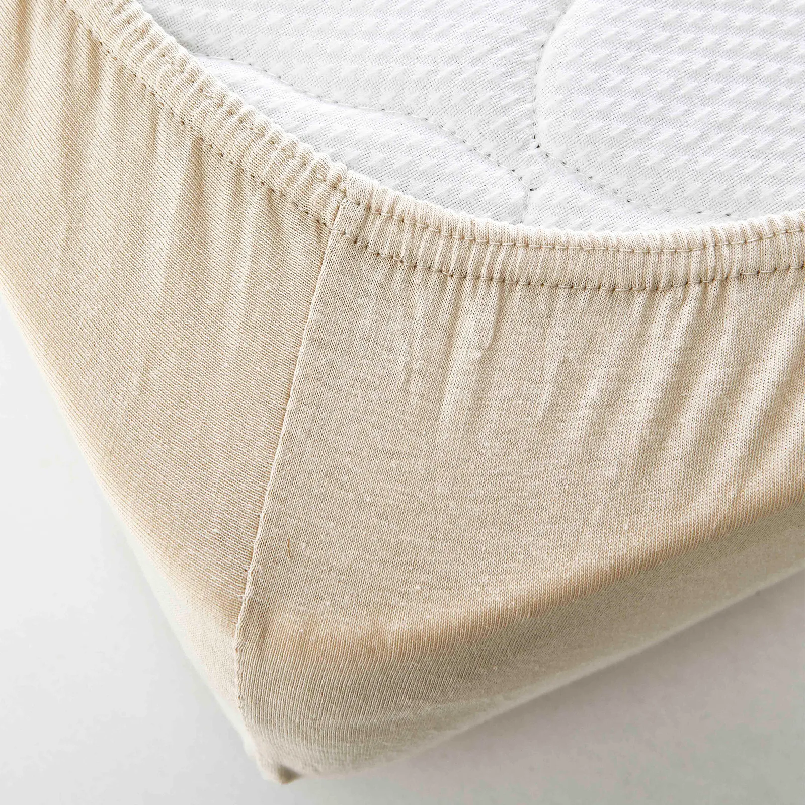 KH JERSEY FITTED SHEET BEIGE DEU (120x20 - Image 3