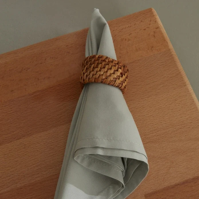 Lot de 2 Serviettes en Tissu Antitache Karaca Home Belle Sauge