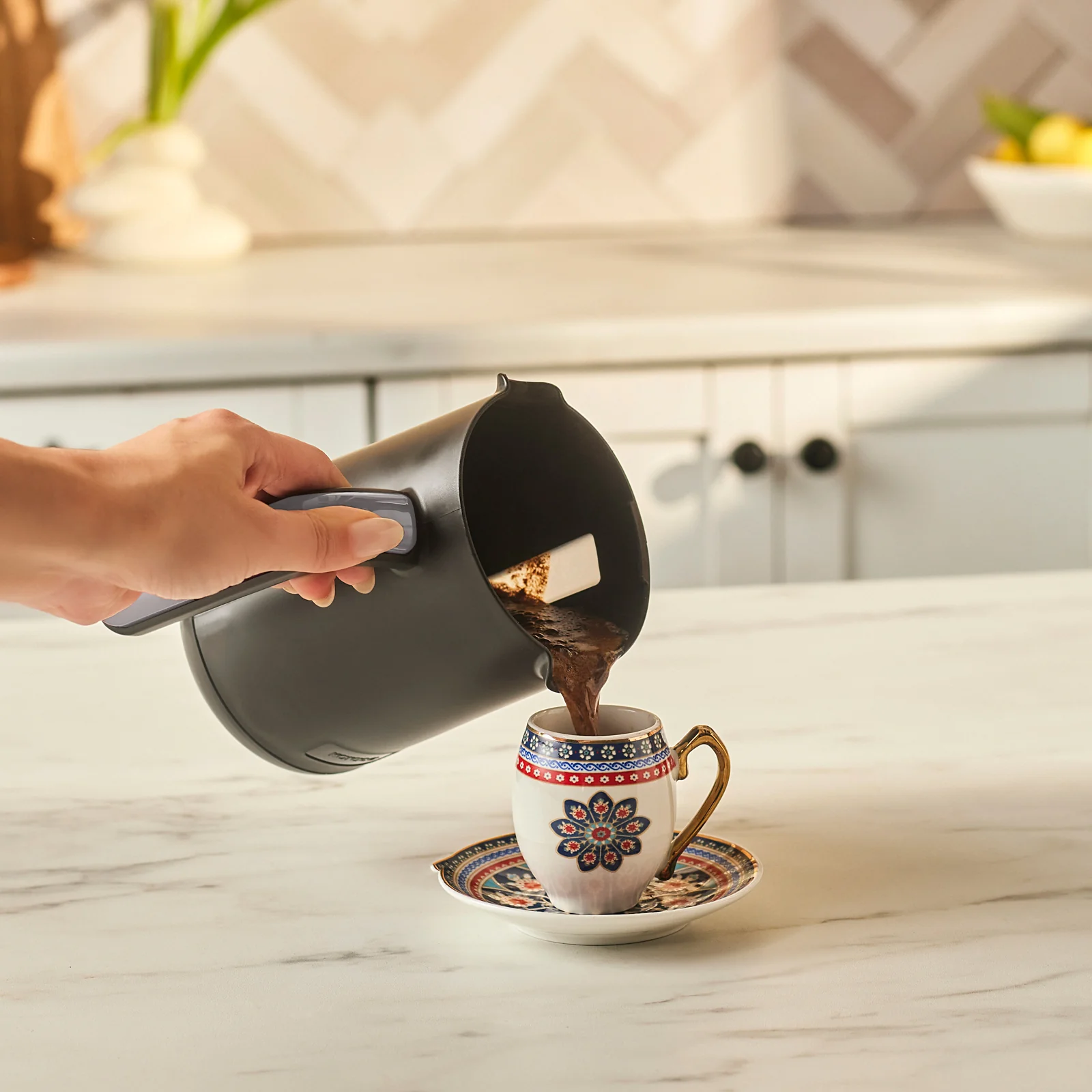 Machine à café turc Karaca Hatır Neo avec lait – Space Grey - Image 4