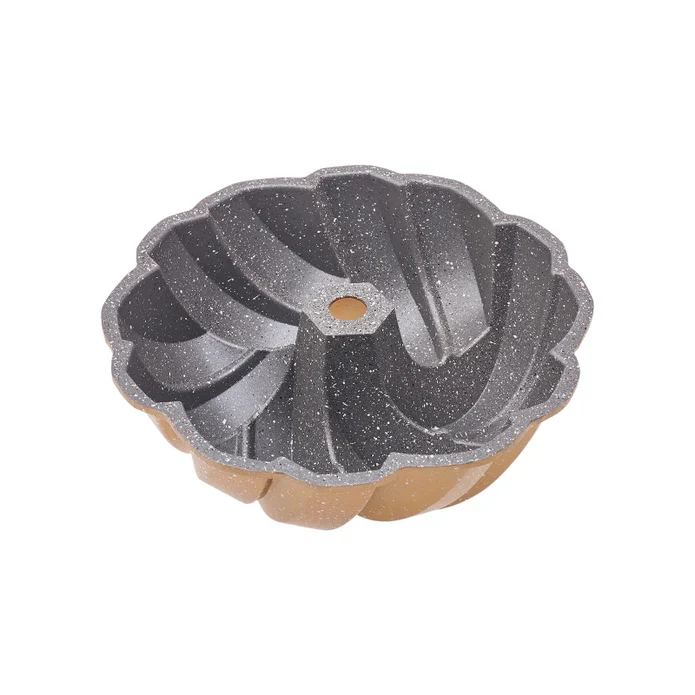 Moule à Gâteau Karaca Tressé en Fonte Dorée, 26 cm - Image 9