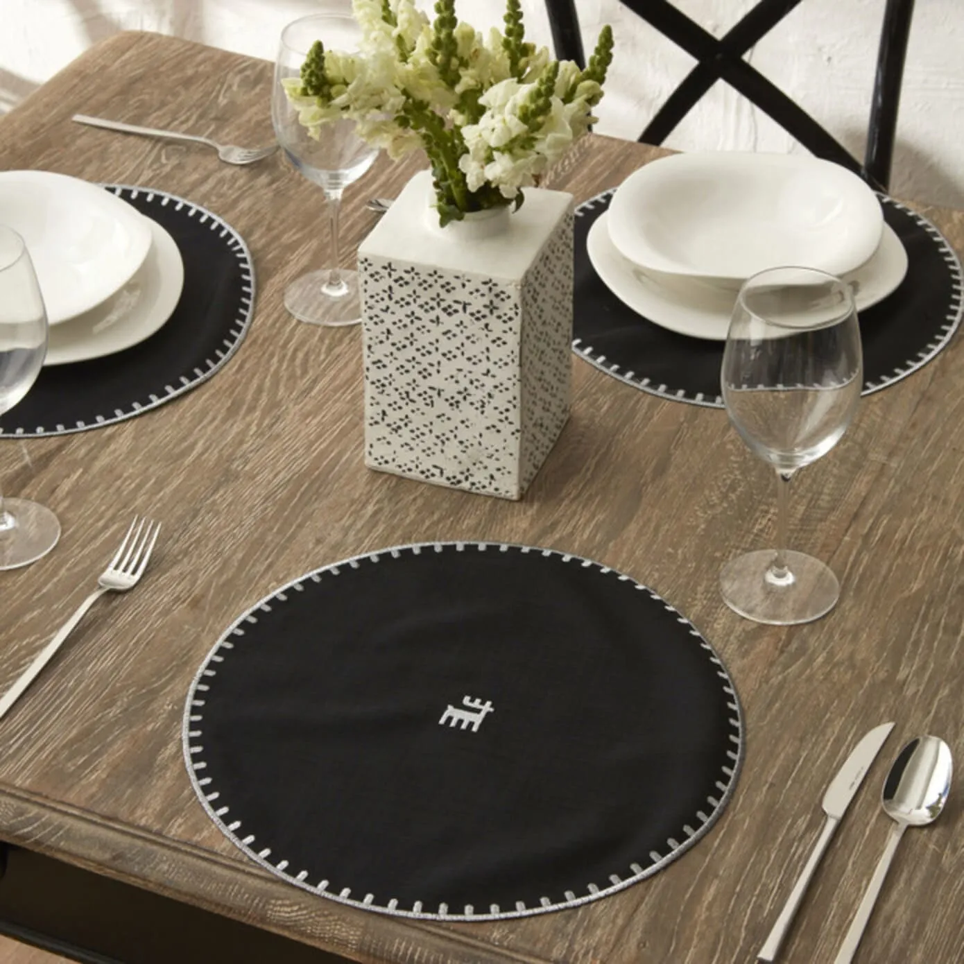 Napperon Karaca Home Collection Signature du 50e anniversaire, argent, noir - Image 3