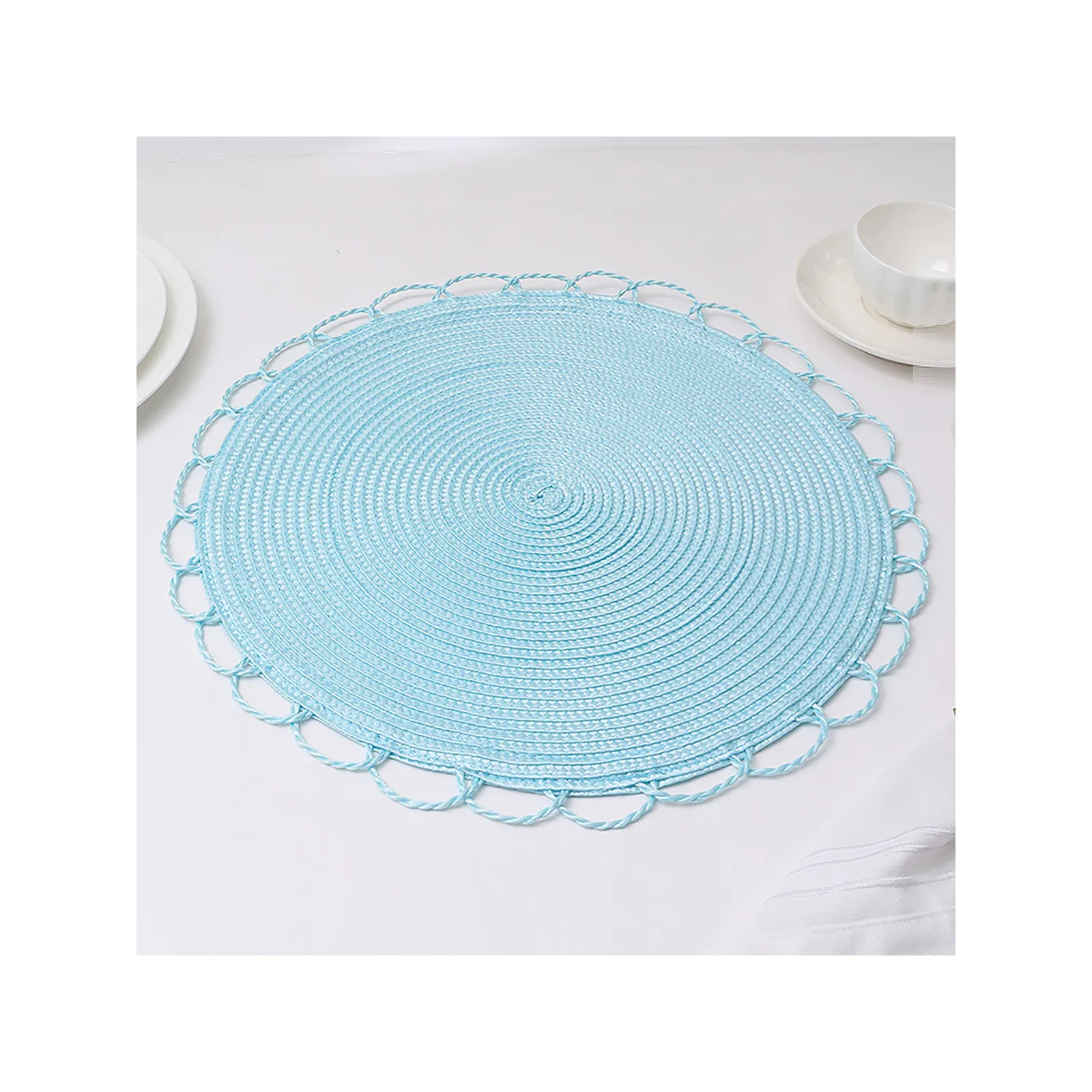 Napperon Karaca Sera Woven 2 pièces, bleu - Image 3