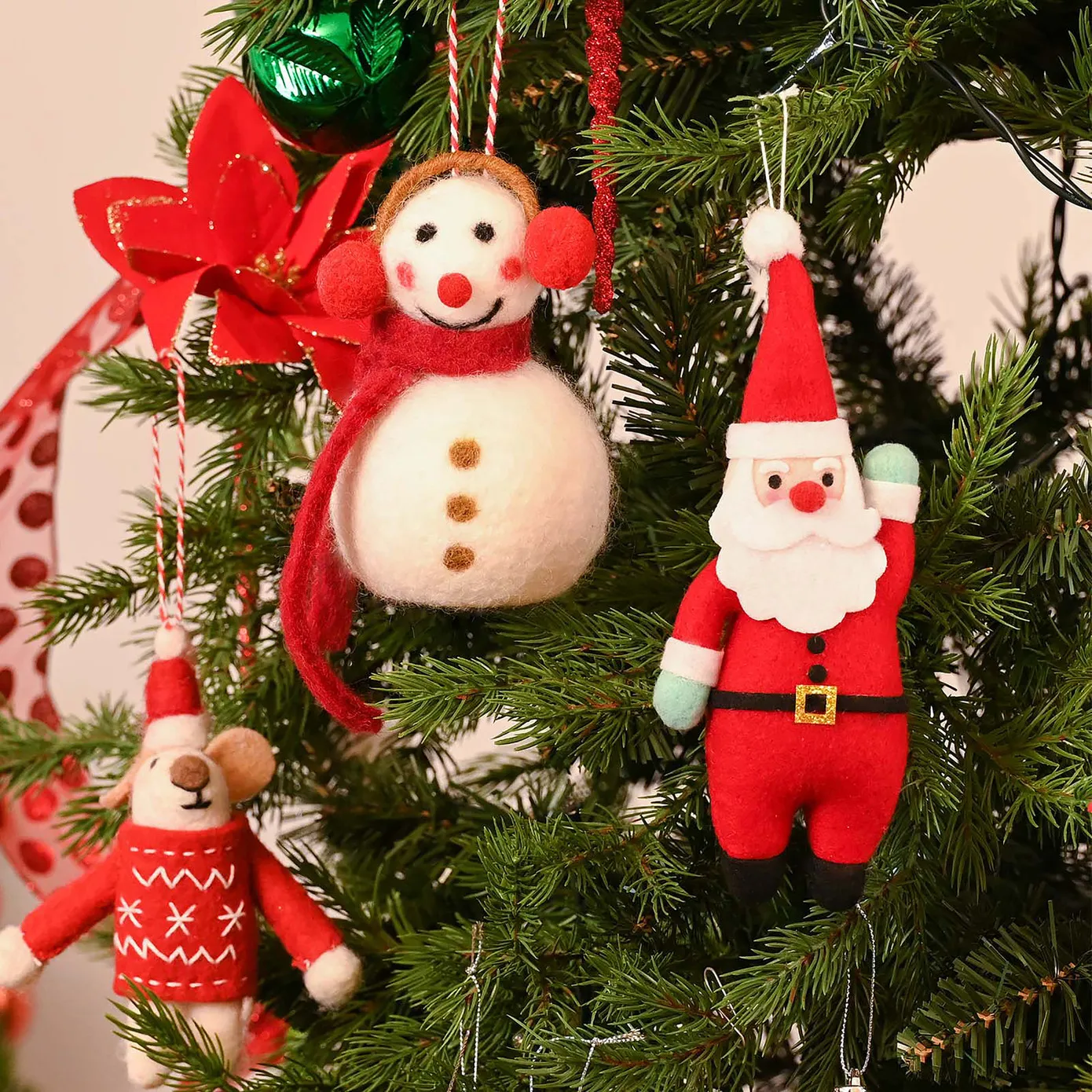 Karaca Home New Year Décoration de Sapin Bonhomme de Neige, 8x13 cm - Image 2