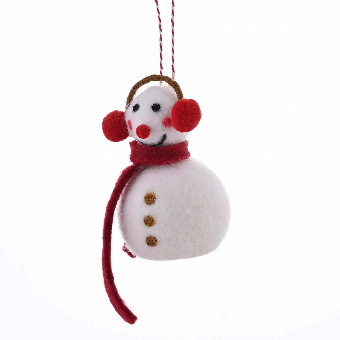 Karaca Home New Year Décoration de Sapin Bonhomme de Neige, 8x13 cm - Image 5