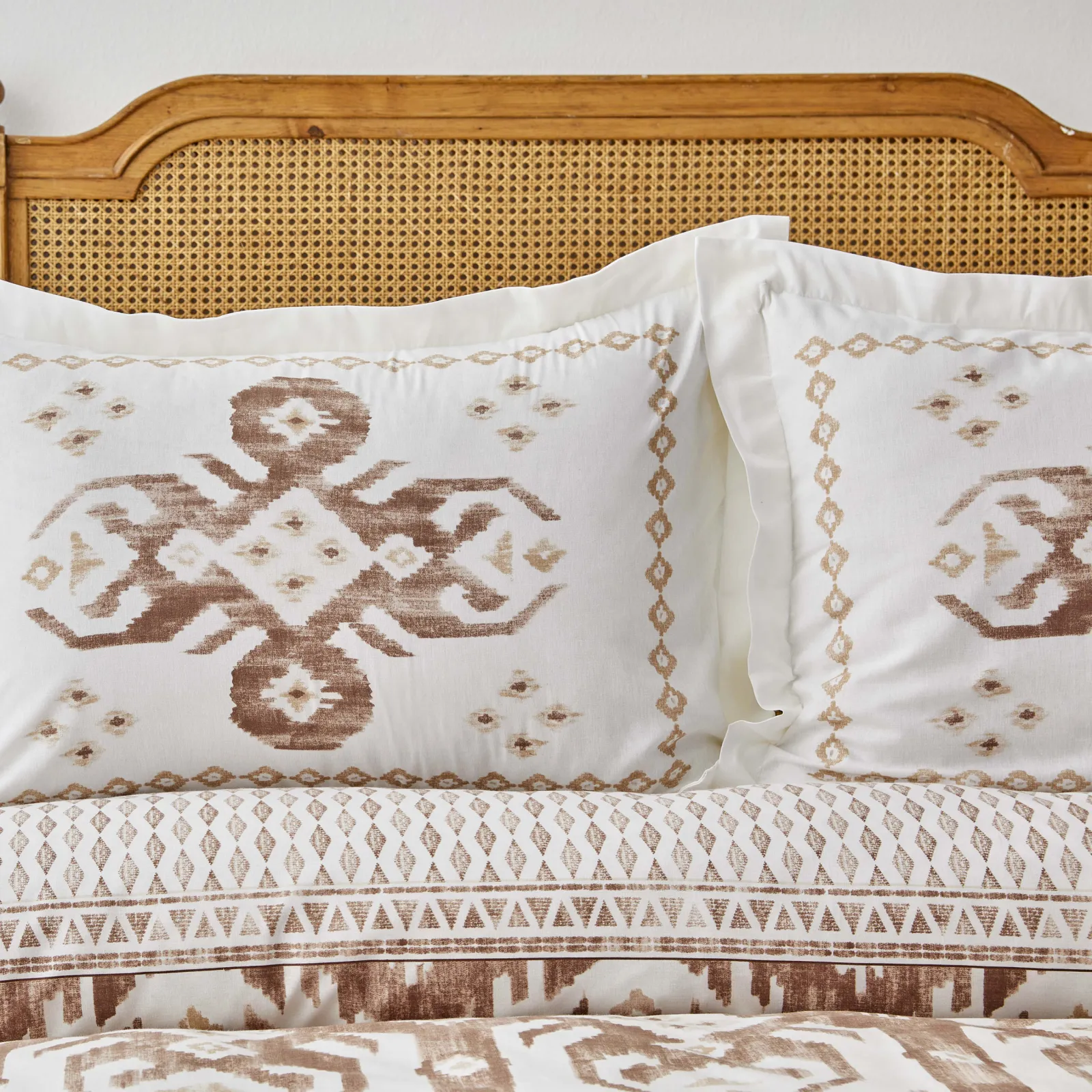 Parure de lit Karaca Home Neos avec housse de couette 100 % coton pour lit double, beige - Image 3