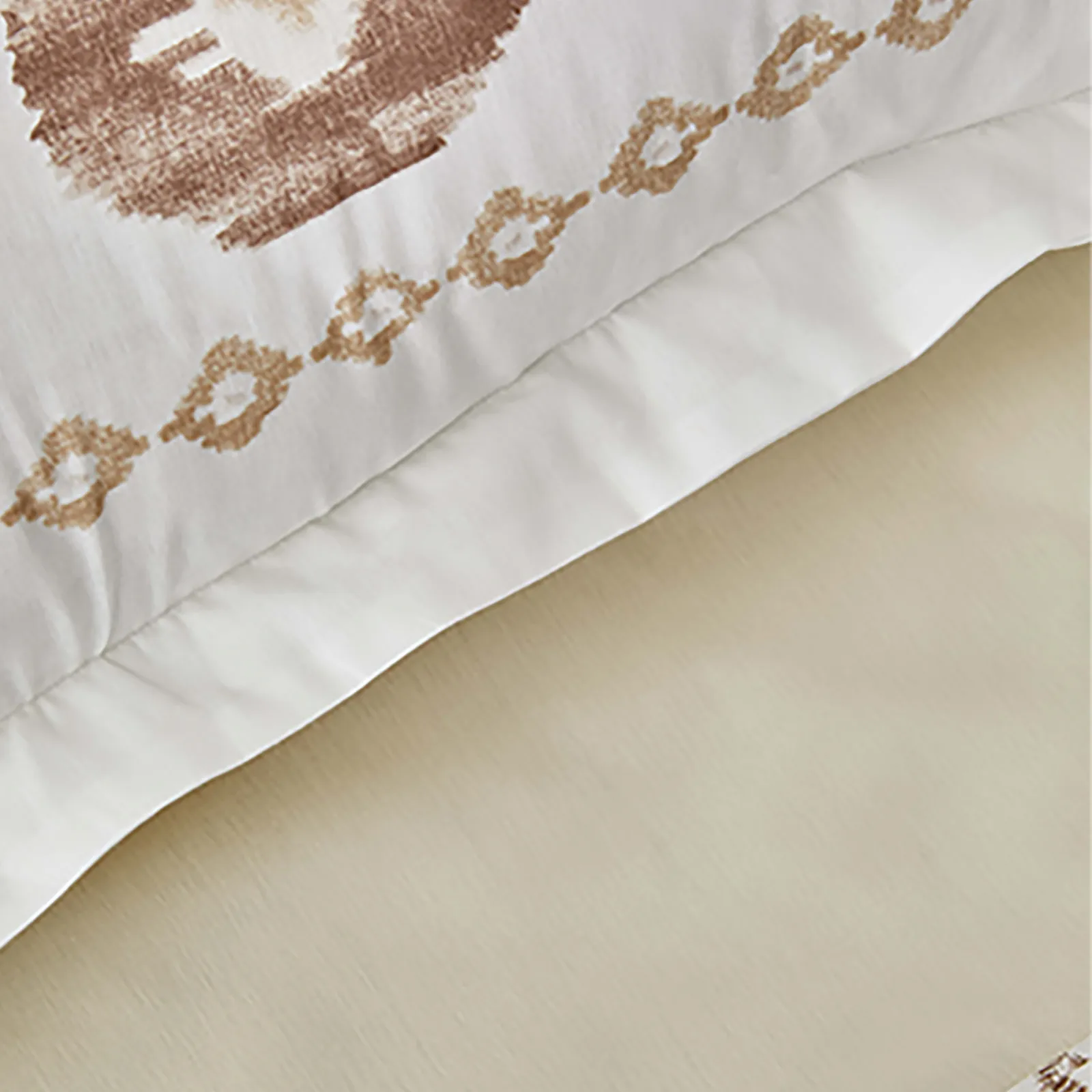 Parure de lit Karaca Home Neos avec housse de couette 100 % coton pour lit double, beige - Image 6