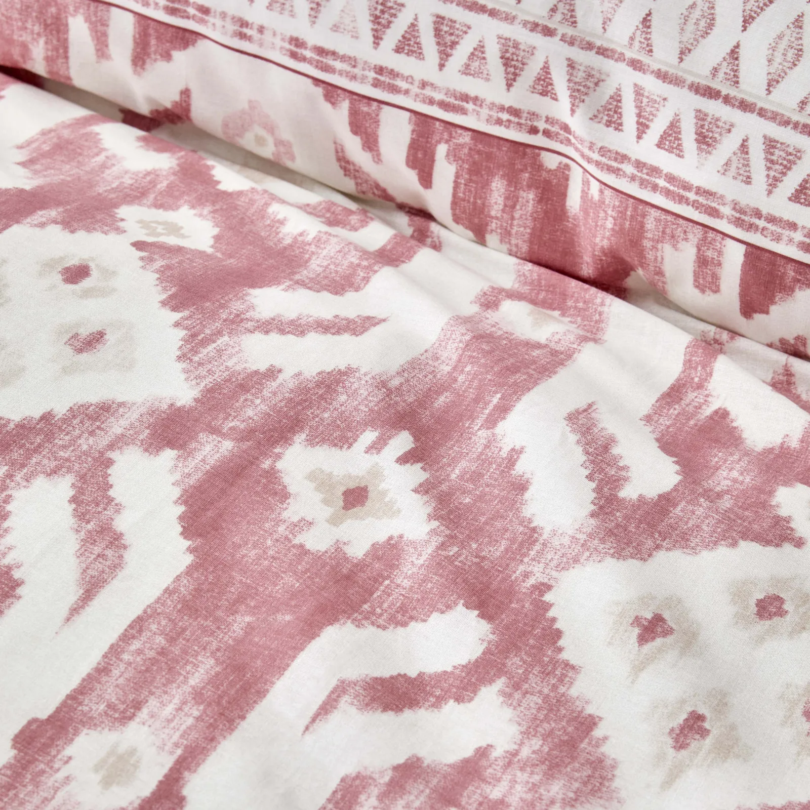 Parure de lit Karaca Home Neos avec housse de couette 100 % coton pour lit double, rose poudré - Image 4