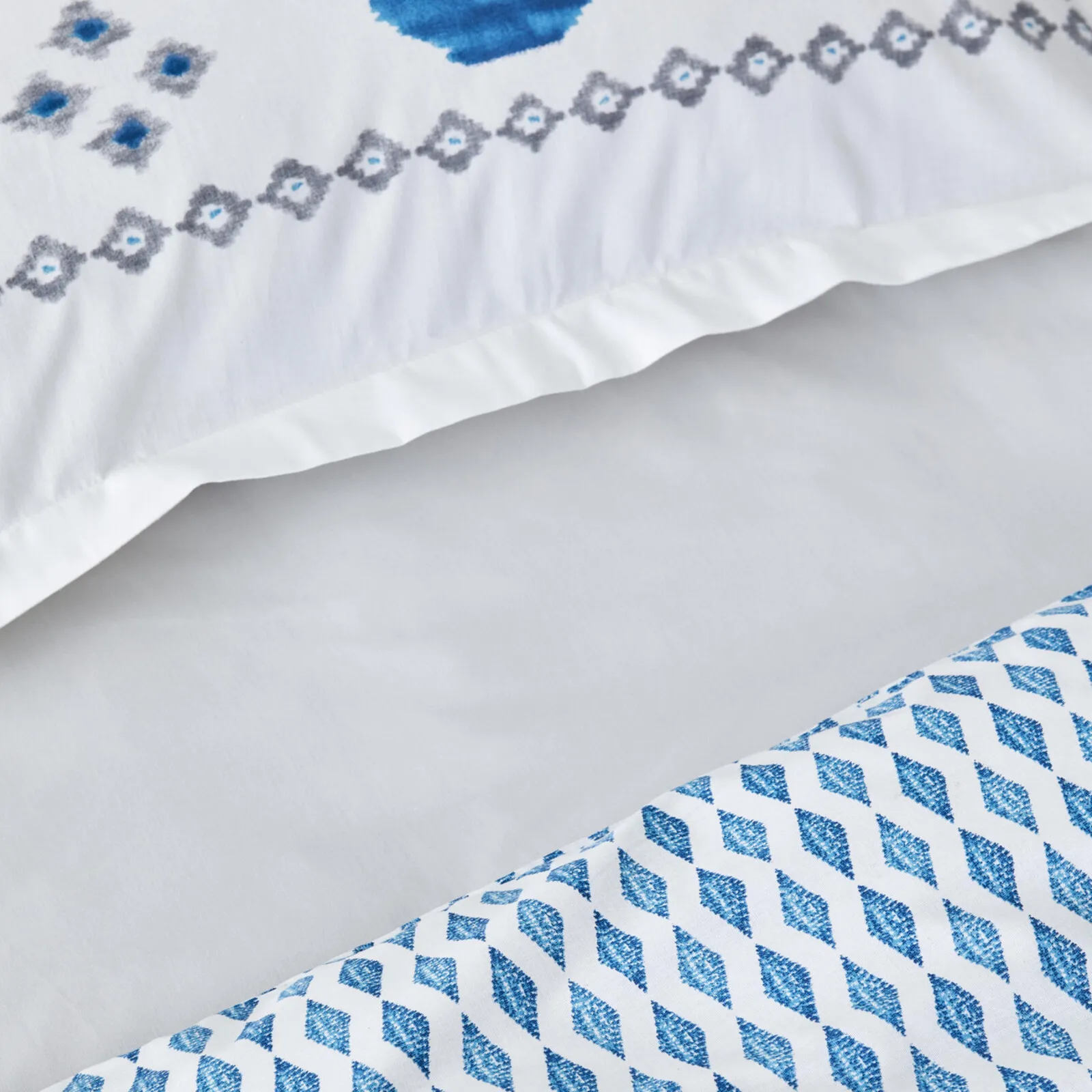 Parure de lit Karaca Home Neos pour lit double, 100% coton, bleu - Image 8