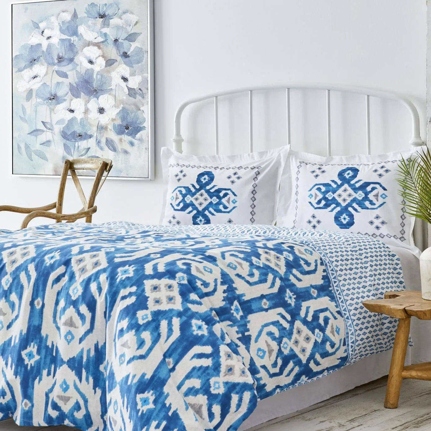 Parure de lit Karaca Home Neos single, 100% coton, bleu - Image 2
