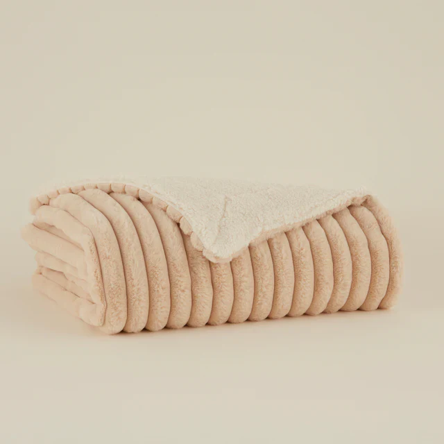 Plaid TV Karaca Rabbit Sherpa Beige - Image 8