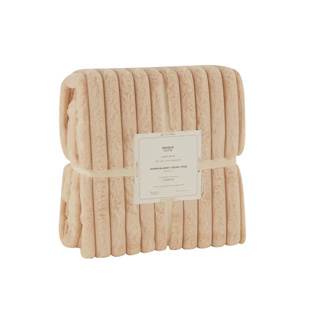 Plaid TV Karaca Rabbit Sherpa Beige - Image 9